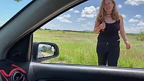 Hey you need gas or maybe some ass instead? Check the full video on sheer for that wild car encounter with curvy bbw.