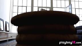 i'm petite ukrainian beauty sofi ka stripping down to show off my small 18+ boobs and shaved pussy