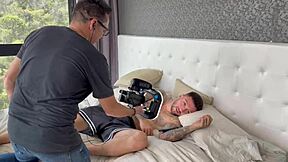 Behind the scenes, director Julio Rocco films a wild interracial foursome. Kesha Ortega, Nuria Millan, Josy Black, and Raul Bud kiss in lingerie before big cock action.