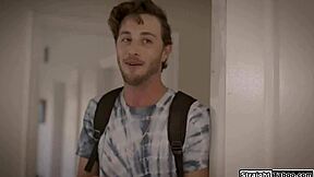 bff convinces stepbro to help with virgin stepsis in blindfolded lingerie