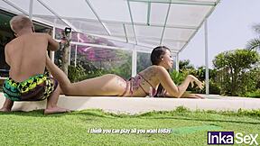 Colombian Stepsister With Perfect Vagina Teases Me As Dwarf In Gym Flashing Session