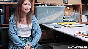 uh, ryan mclane fucks naughty tattooed maddy may with glasses doggystyle over the office desk after blowjob