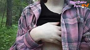 Risky forest nudity solo adventure 🌳