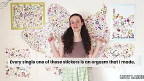 hey check out my sticker collection it's got all these cute designs from my curly brunette solo moments