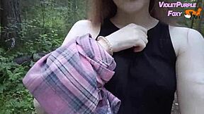 Risky forest nudity solo adventure 🌳