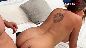 danner mendez sneaks in to fuck sara blonde while her boyfriend is away at work, including a wild autoblowjob session