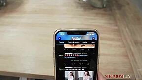 audrey madison and oliver faze get into a wild blindfold prank that turns into taboo pov action with big tits milf