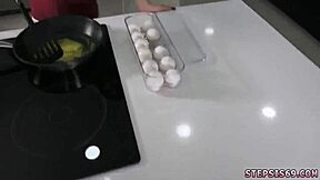 First Time Footjob Blowjob In Amateur Teen Cronyly Family Competition!