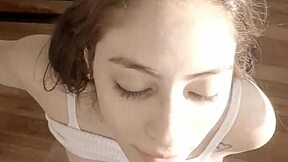 Brunette Babe with Long Hair Shows Off Her Cute Wet Pussy in Homemade Video. She Poses Prettily for the Camera.