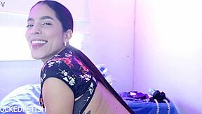 helen star slips into ninja underwear in hospital room, doctor roleplay leads to sensual spreading and orgasm for her big natural tits