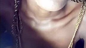 african teen shows phat cock sucking lips, beautiful mouth, drinks cum