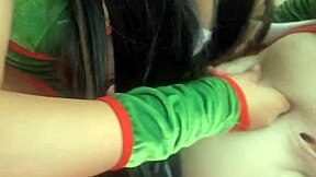 oh damn, i'm fuckin these two asses for christmas with my 18yo elf stepsister givin me a tantaly sex doll to bang together in the bathroom homemade