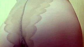 Whoa, check out nylon ass worship with mistress Elza Koms in heels and lingerie