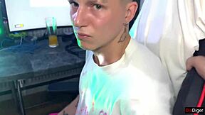 Wife takes on two guys at home party while cuckold husband watches in humiliation