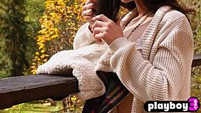 hey, check out this cozy striptease where sexy milf model alexandra belle shows off her nice ass in lingerie