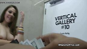 Dominating street pickup of hot broke brunette teen for intense hardcore cash sex