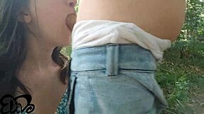 massage therapist oils boyfriend's big caucasian cock after trip