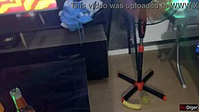 Wife takes on two guys at home party while cuckold husband watches in humiliation