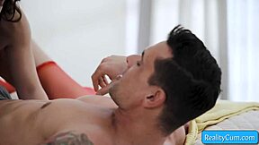 Why does curly brunette wife Victoria Voxxx crave Ryan Driller licking her wet pussy in hardcore muff diving session?