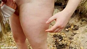 this busty flexible european girl with cute face and long hair gets picked up for her first time rough public sex. she rides cowgirl outdoors, takes deepthroat, and swallows cumshot in mouthful.