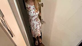 real russian amateur cheats with wife's best friend at work during conversations