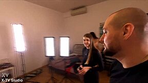 Anastasia Mistress and Liza Shay take triple penetration from three big cocks with deep anal fuck and gaping asshole in original series dry