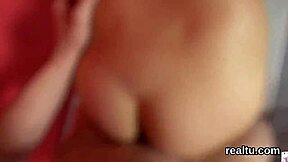 Charming czech teen gets teased in shopping centre before pov shagging with ripped clothes.