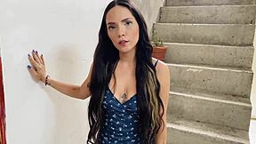 Pov your latina neighbor gets stuck so you can FUCK her tight pussy in homemade dorm.