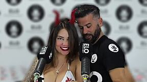 Sara Blonde in the spicy room of the Argentine Elo Podcast - full interview, she's so hot and wet 😏🔥