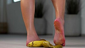 hey petite girl, why are you crushing fruits with those high heels for hot footfetish?