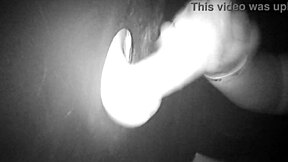 Hey, glory hole fun - making that naughty guy cum all over me