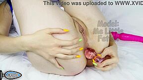 Cosplay nurse skips panties under uniform for butt plug play and gaping masturbation