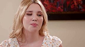 i catch my teen stepdaughter watching her boyfriend deepthroat fuck my big tits as stepmom