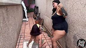 He Took the College Girl from the Party to an Alley for Petite Latina Fucking