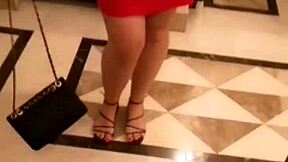 Did I really pull off my tiny 18+ panties in the vacation toilet for fun?