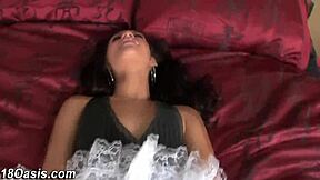 Teen 18+ starts masturbating in lingerie, craving big cock. She sucks it eagerly in hardcore POV action.