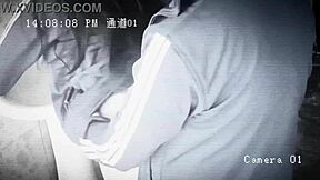 Camera catches Mexican schoolgirl getting bent over in bathroom by classmate. She rides his cock during break in homemade voyeur action.