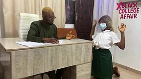 Teacher disciplines teen with massive cock in doggystyle pounding