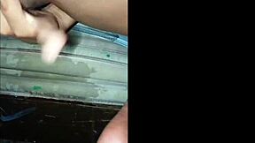 I went up to talk about food and found her with half-covered ass so I covered it fully with mine.