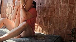 Hey, he touches me slow in reverse cowgirl then cums in my mouth with big natural tits action