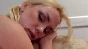 Exchange student ANNETTE dives into BBC action with blonde pigtails taking interracial doggystyle and facial cumshot