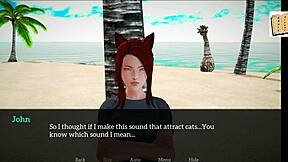 Brunette and redhead in erotic game with big tits and small tits in homemade my new family 40