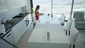 he wanted to smell a woman so i gave him that experience with close-up interaction.