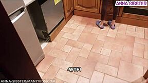 My angry roommate turned wild after spotting my cock in the kitchen. We had intense pov orgasm sex in the dorm.