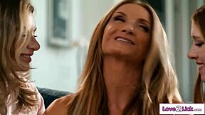 stepfamily engages in gentle oral bonding activities