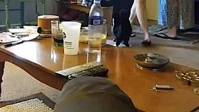 Cute little 18+ blonde lotions up in front of the camera like a total candid voyeur moment