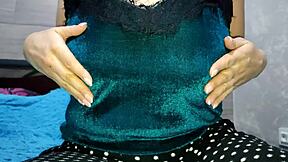 One at Home Playing with Big Boobs