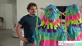 I can't resist naughty stepsis Molly Little and Lana Smalls inviting me to pound their tight pussies