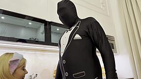 My cute blonde girlfriend gives a horny homemade handjob until I cum like crazy