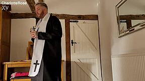 Father We Have Sinned Halloween Release with Cum Swapping Blowjob and Group Cowgirl Riding